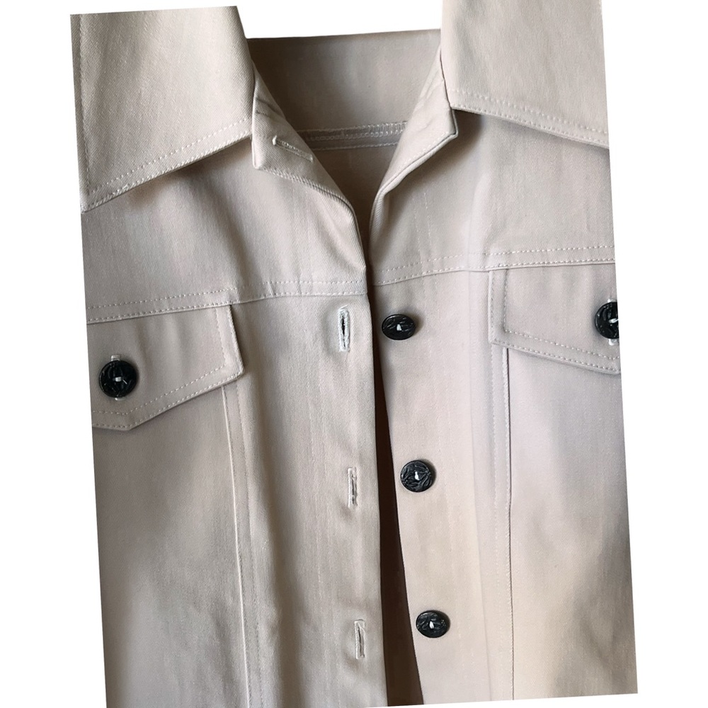 Nu Influence Beige Button-Front Blazer Jacket Siz… - image 3